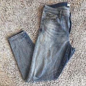 FINAL SALE - Distressed GAP True Skinny Jeans